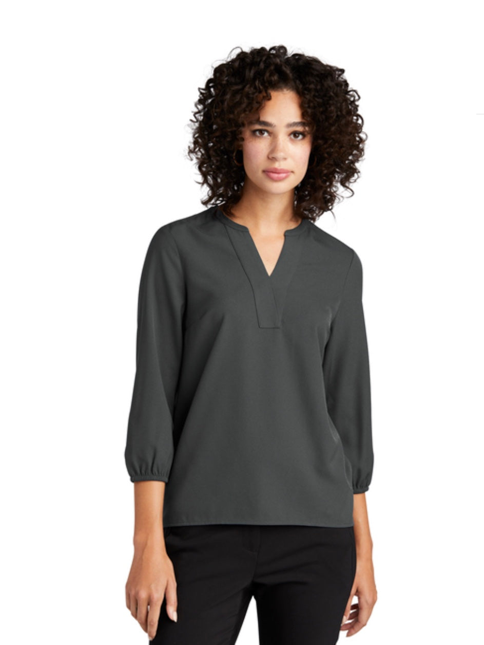 Mercer+Mettle® Women's Stretch Crepe 3/4-Sleeve Blouse MM2011