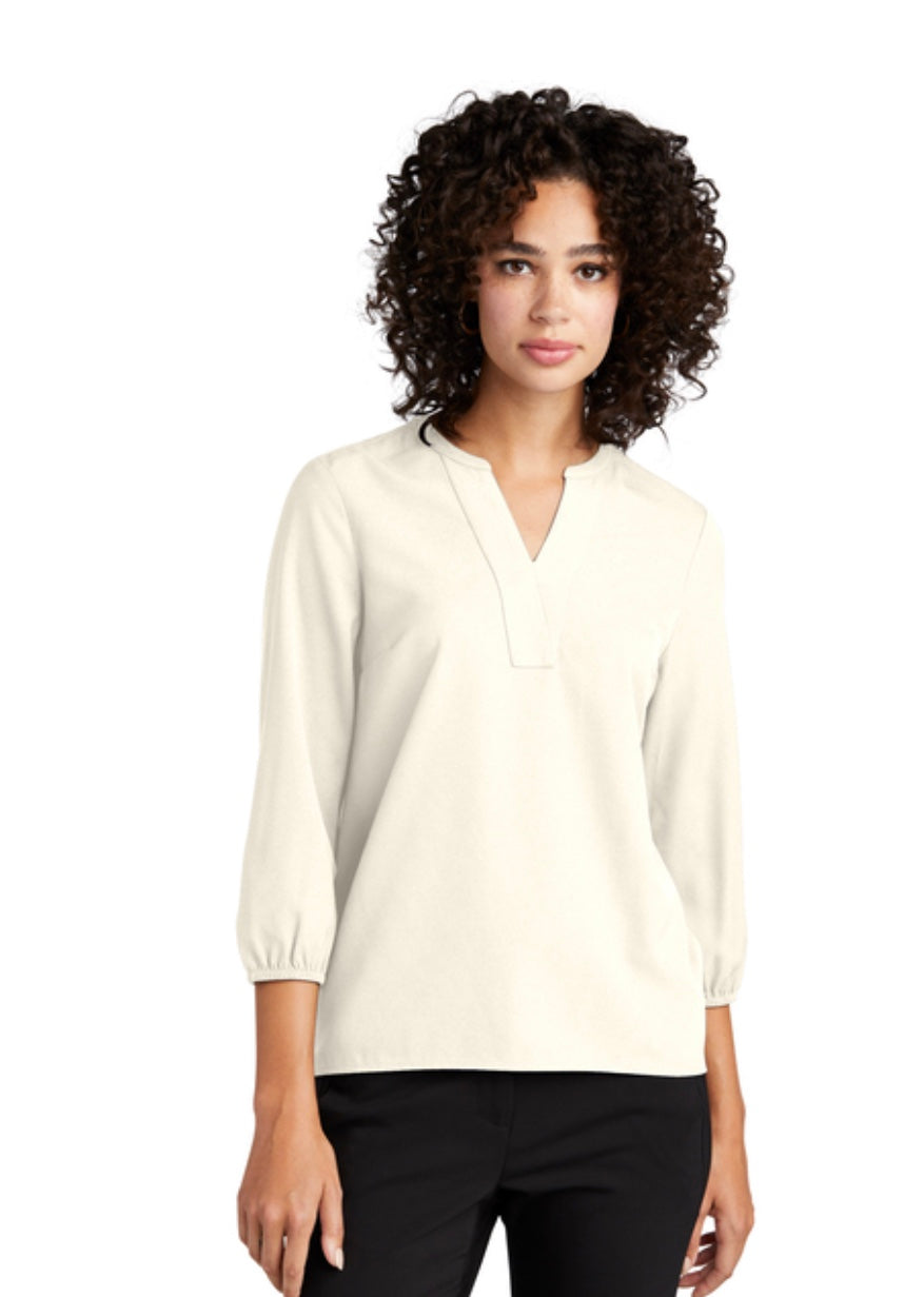 Mercer+Mettle® Women's Stretch Crepe 3/4-Sleeve Blouse MM2011