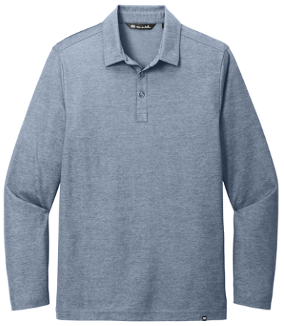TravisMathew Oceanside Heather Long Sleeve Polo TM1M2343
