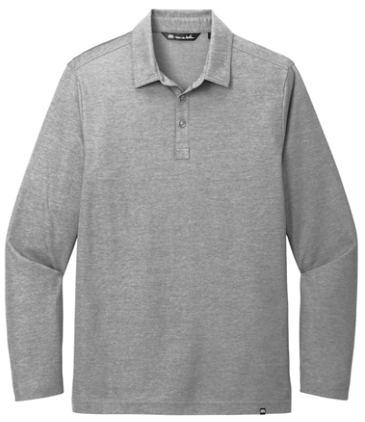 TravisMathew Oceanside Heather Long Sleeve Polo TM1M2343